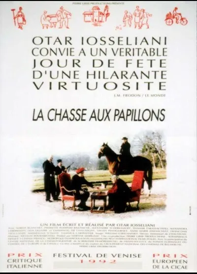 affiche du film CHASSE AUX PAPILLONS (LA) 40x60 cm