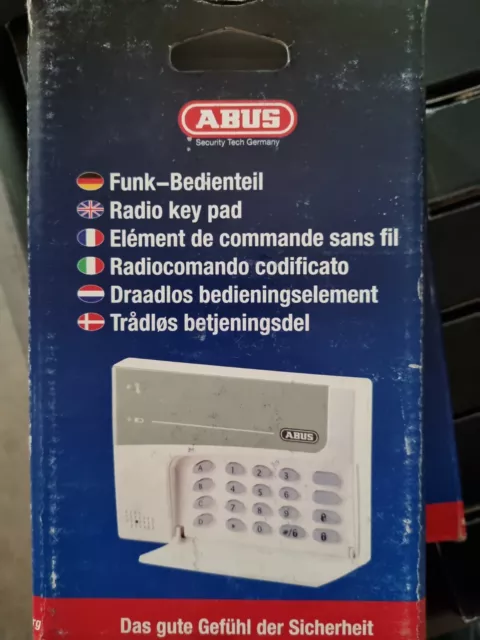 Abus Alarmanlage Funk-Bedien­teil FU 9045 Neu Bedienteil Tastatur #