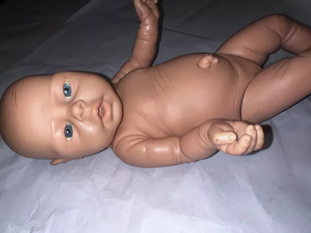 Vintage 17” Jesmar Newborn Baby Girl Doll Anatomically Correct Realistic Reborn