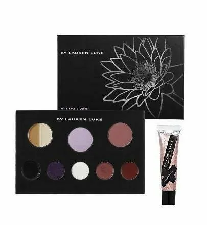 MY FIERCE VIOLETS Lauren Luke Complete Make up Palette Kit Eyes Cheeks Lips NEW