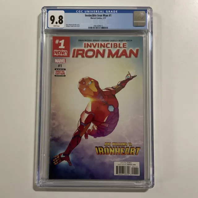 Invincible Iron Man #1 CGC 9.8 IronHeart 1st Riri Williams Cover Appearance Suit