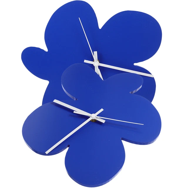 2 Pcs Hanging Wall Clock Household Decor Home Mute Wall Hanging Clock