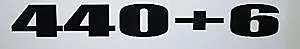 Engine Size Decals 440+6 Fits Plymouth Dodge Mopar Six Pack A12 Road Runner