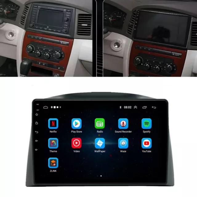 10.1'' Android 12 Stereo Radio GPS Navigation For Jeep Grand Cherokee 2004-2007