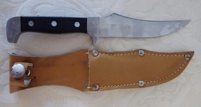 Vintage Sheath Knife Stainless Steel Korea Blade 5" Camping Hunting
