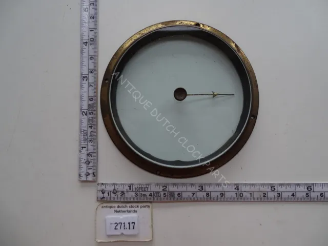 Original Barometer Glass In A Brass Ring With Pointer