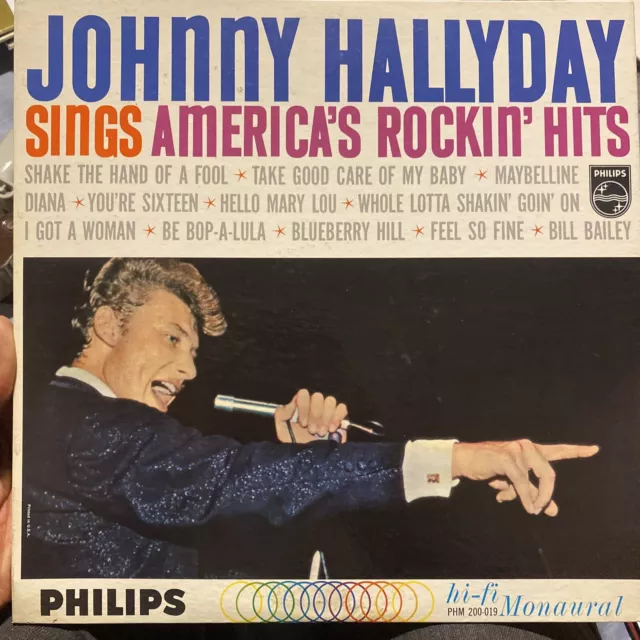 Johnny HALLYDAY Sings America's Rockin' Hits / PHM 200-019 1962 VG+ / Rockabilly