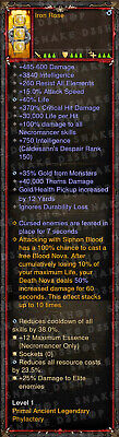 Diablo 3 - Ethereal + SoulShard Infused - Iron Rose - Off-hand - Patch 2.7.4