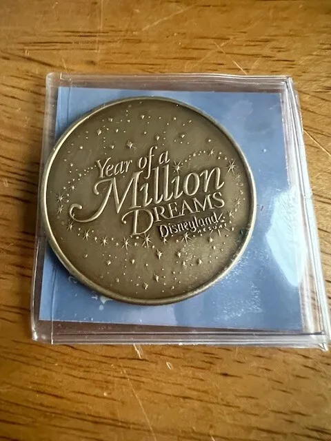 Vtg 2008 Disneyland's Year of a Million Dreams medallion Where Dreams Come True