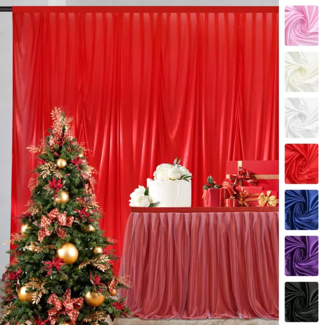 10ft Ice Silk Backdrop Drapes Curtain Wedding Ceremony Party Home Window Decor