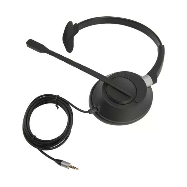 Headset With Microphone ENC Active Noise Cancelling Single Ear 3.5mm Wired