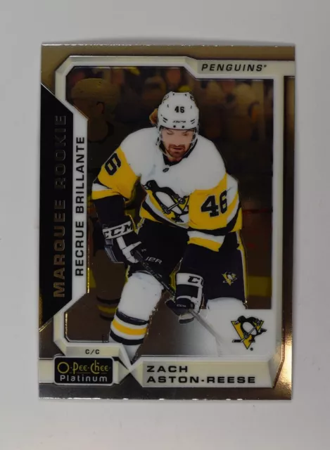 2018-19 UD O-Pee-Chee OPC Platinum Base Marquee Rookie #179 Zach Aston-Reese