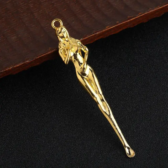 FE# Portable Brass Ear Wax Pickers Keychain Pendant Ear Picks Spoon Curette (G)