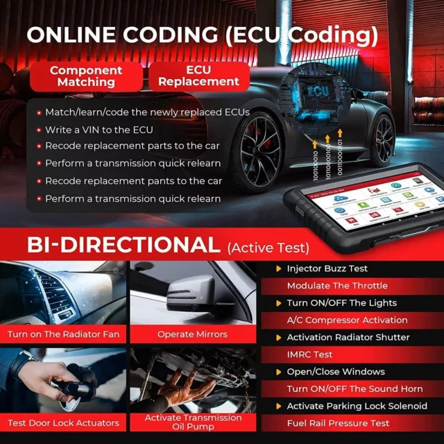 LAUNCH X431 PROS V+ KFZ OBD2 Diagnosegerät Auto Scanner Key Programmier Coding 3