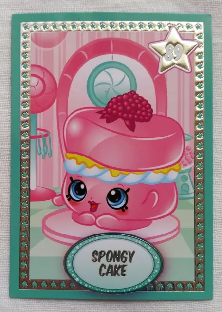 Shopkins Season 4 Collector Card Spongy Cake 89