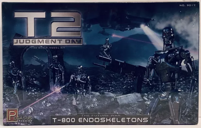 Pegasus Hobbies T2 Judgment Day T-800 Endoskeletons 1/32 Scale Model Kit