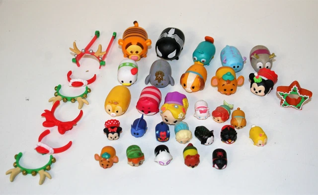 Lot of 27 Disney Tsum Tsum  Used Action Figures PVC Toys Dolls N5-27