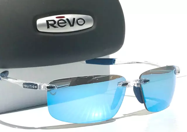 NEW REVO DESCEND N Volition Crystal POLARIZED Blue Water Sunglass 4059V 09 BL 3