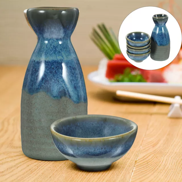 Japanese Sake Set Ceramics Wine Bottle Retro Saki Kettle Carafes