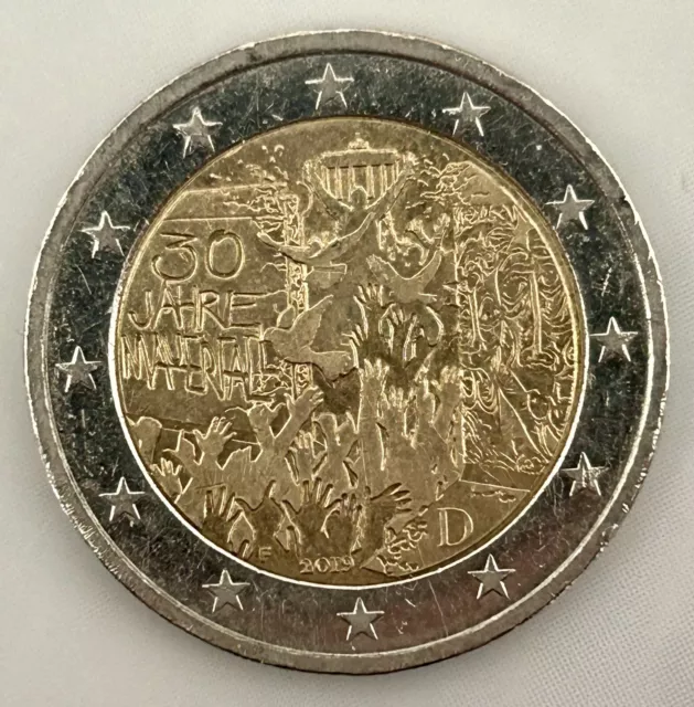 2 Euro Münze Deutschland 30 Jahre Mauerfall 2019 Fehlprägung