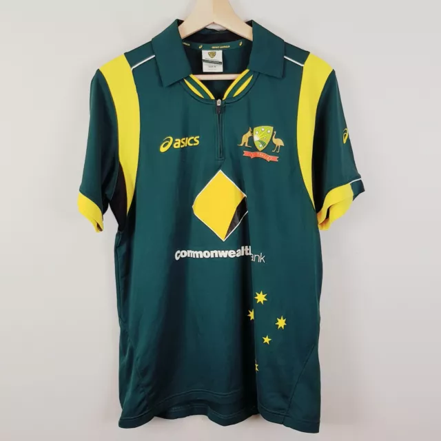 AUSTRALIA Asics Mens Size S One Day Cricket Shirt Jersey