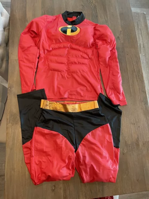 Disney Pixar The Incredibles Superhero Mens Muscle Costume M/L