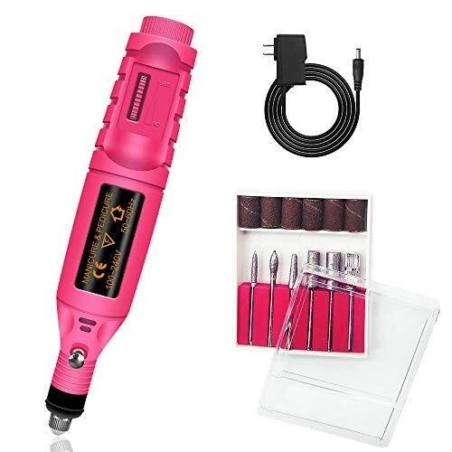 Taladro de uñas eléctrico herramientas para uñas de acrílico profesional portátil eléctrico ki...