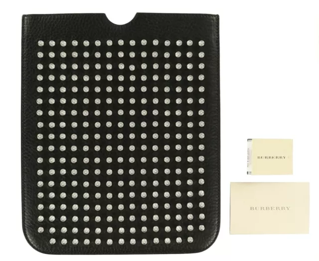 BURBERRY Black Spike Leather iPad Sleeve 134607