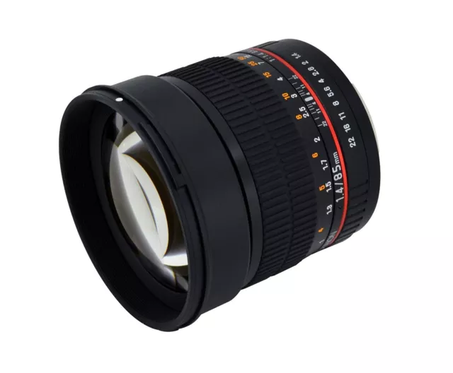 Rokinon 85mm F1.4 Aspherical Lens with Built-in AE Chip for Nikon FX