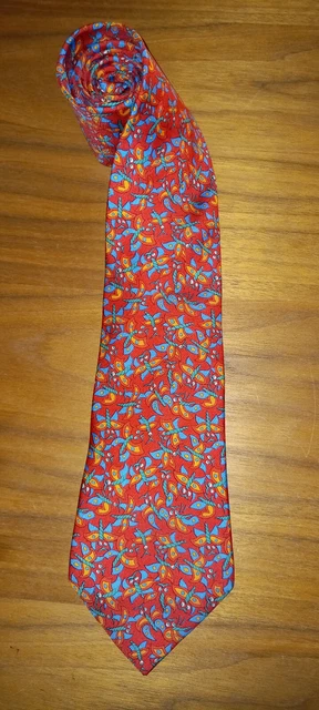 Lot De 8 Cravates Hermès Paris En Soie 100% - Occasion - Multicolore - Fabriqué En France