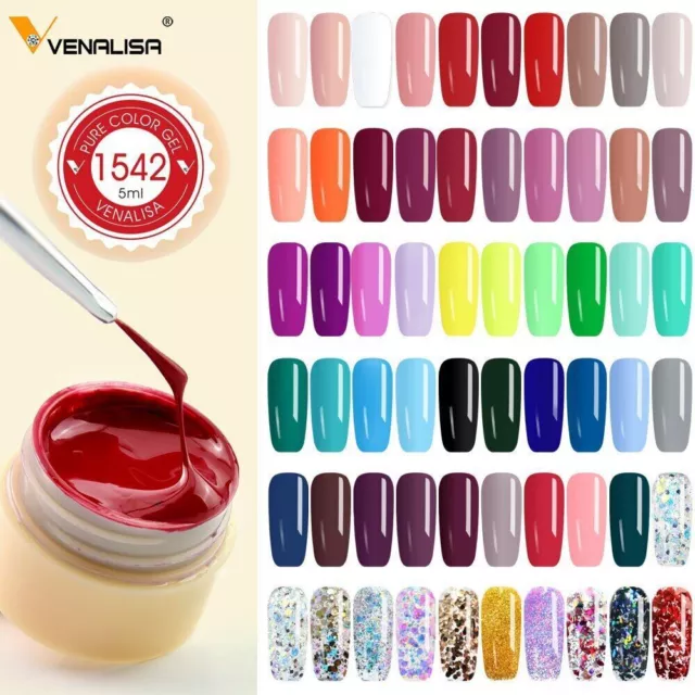 60 piezas/kit de gel 5 ml olla de cobertura completa gel de barro gel cremoso remojo UV LED kit de uñas 2