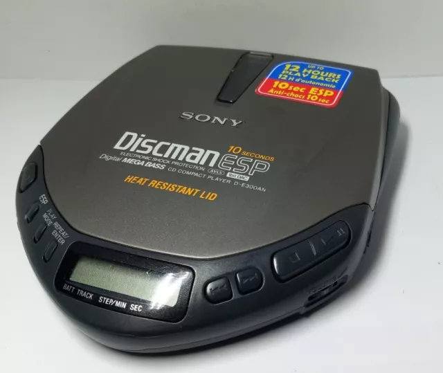 Sony Discman ESP D-E300AN Portable CD Compact Player Fully Working Tested