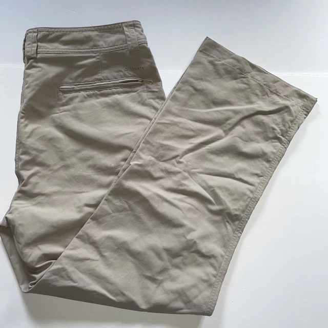 Rohan Womens Beige Regular Straight Fusion Trousers Size 16 (W36 L30)