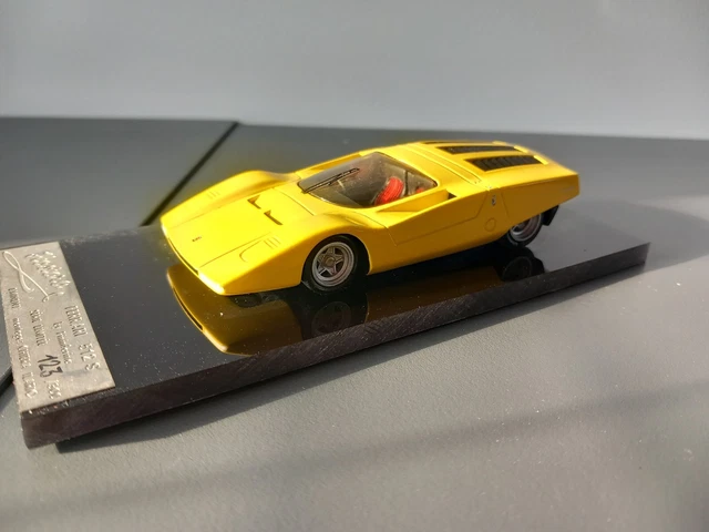 Ferrari 512S Berlinetta Jaune 1969 Miniature Plan 43 1/43 - Occasion Comme Neuve