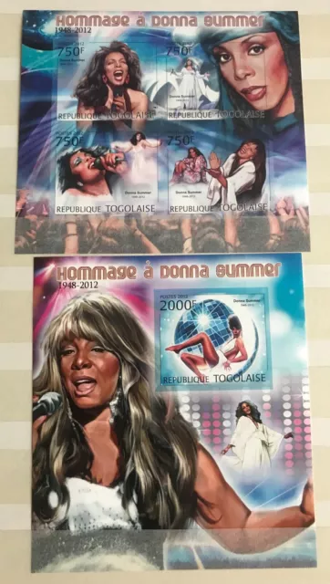 Imperf! - Togo 2012 Hommage a Donna Summer - Music star on  stamps  MNH** Alb.7