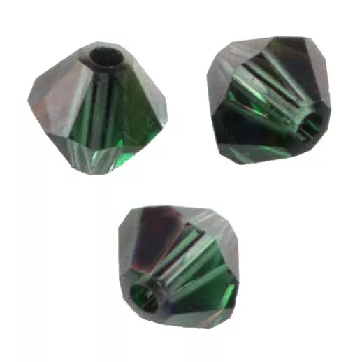 20 Toupies 4mm Cristal Swarovski - TURMALINE SATIN