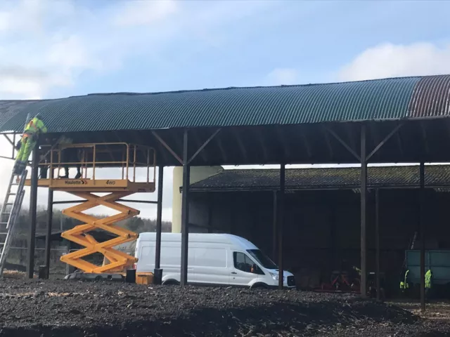 Garage Roof Asbestos Stable, Chicken Shed Farm Building Removal Disposal Sussex