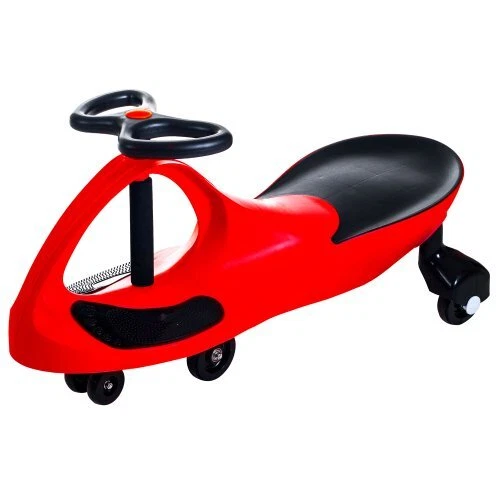 Wiggle Car Ride On Toy – No Batteries, Gears or Pedals – Twist, Swivel, Go Red