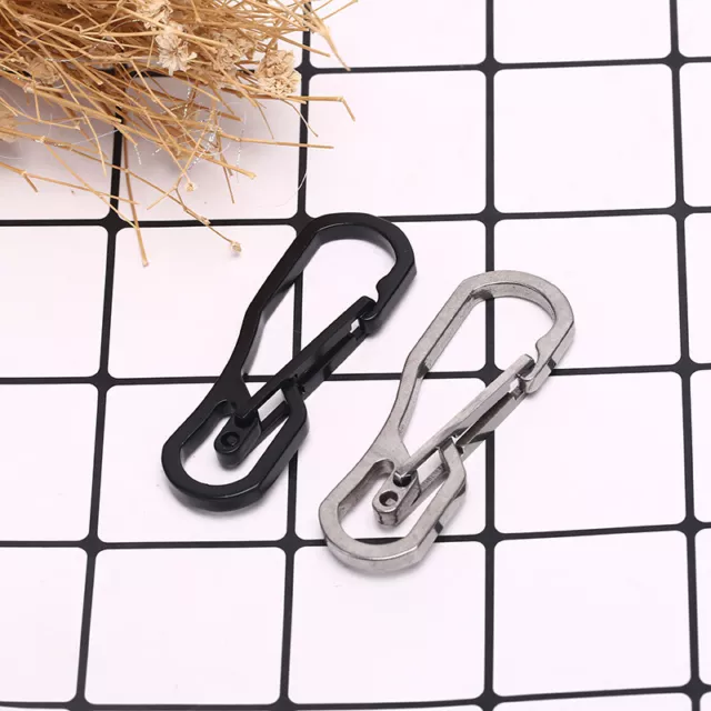 Stainless Steel Climbing Carabiner Key Chain Clip Hook Buckle Keychain OutdCRWEN