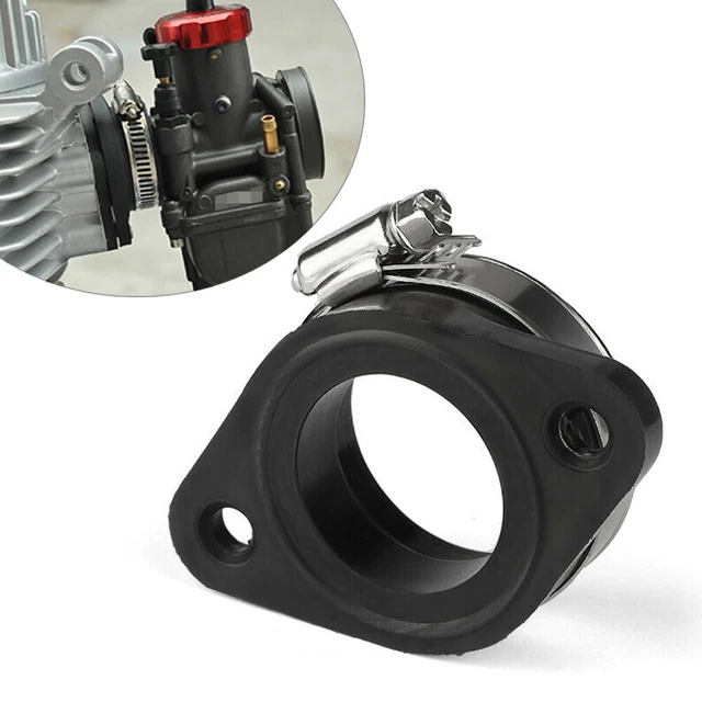 Universal 45mm Motorcycle Carburetor Air Intake Flange Adapter – Rubber Manifold Boot Kit