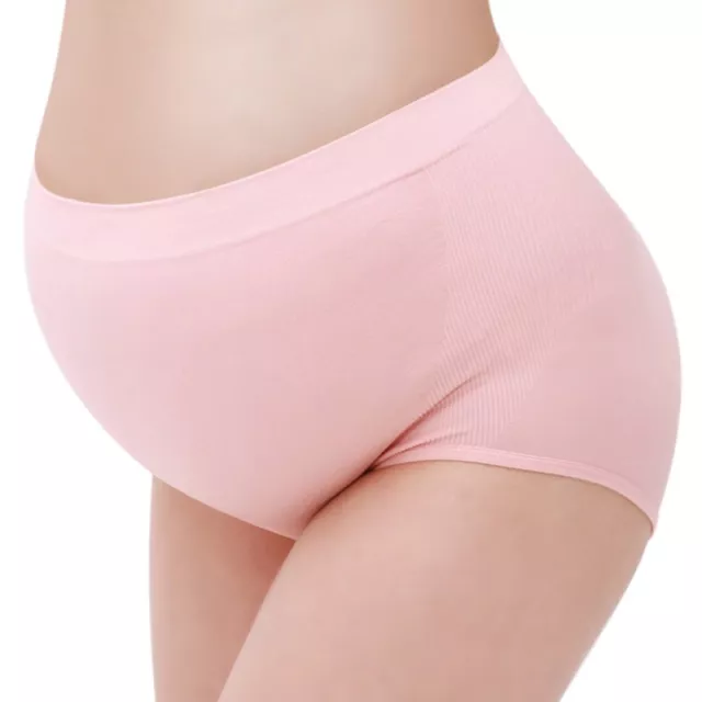 Maternity Women Pantie Spandex Pregnant Brief High Waist Underwear Protect Belly 3