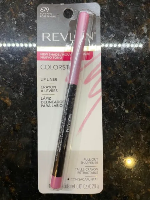 Delineador de labios Revlon ColorStay #679 rosa suave tamaño completo sellado de fábrica
