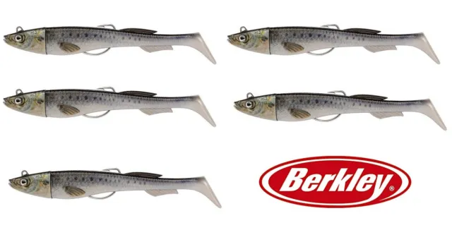 5 X Berkley Power Sardine Powerbait Esca Spigola Barracuda Shad  9 Cm 10 Gr