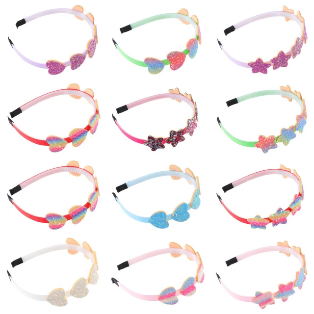 12 pz fascia per fronte rosa glitter cipolla bambini fascia per fronte foto bambino piccolo