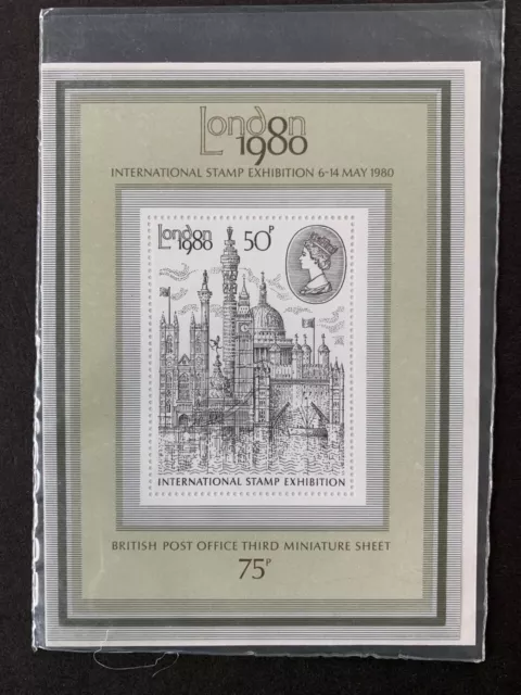 GREAT BRITAIN 1980 LONDON INTERNATIONAL STAMP EXHIBITION 1v M/SHEET MNH SGMS1119