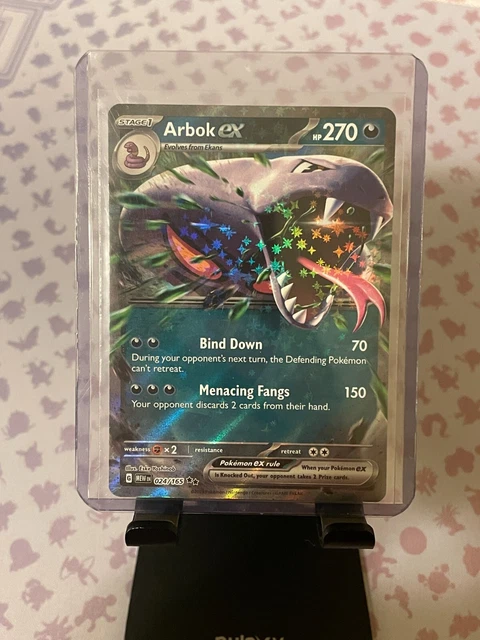 ARBOK EX 185/165 FULL ART Scarlet & Violet 151 Pokemon Card NM