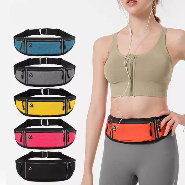 Unisex Bum Bag Sports Waist Pouch Fanny Pack Travel Running Belt Wallet