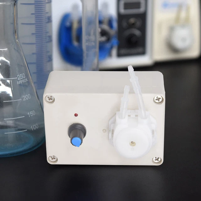 Industrial Peristaltic Liquid Pump Adjustable Flowing Dosing Pump US 110V‑240V☆