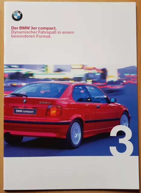 Prospekt BMW 3 er compact  -  E36  -  Ausgabe 1/98