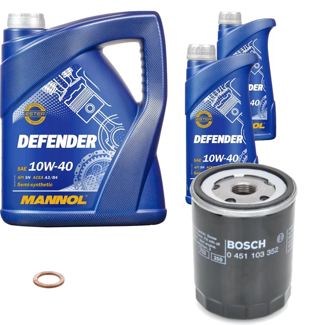 MANNOL Defender 10W-40 Motoröl 9 Liter – Teilsynthetisch, API SL/CF